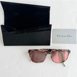 Christian DiorStep F Havana Pink Mirror Wayferer Sunglasses 3Y6/R2 Luxury $540